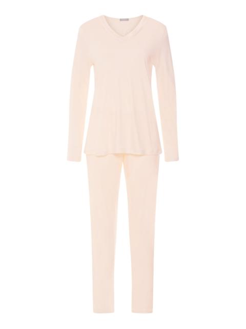 HANRO Tyra Cotton and TENCEL™ V-Neck Pajama Set