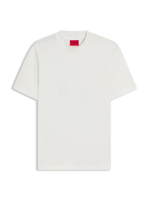 HUGO STAND-COLLAR SLIM-FIT T-SHIRT IN STRETCH COTTON