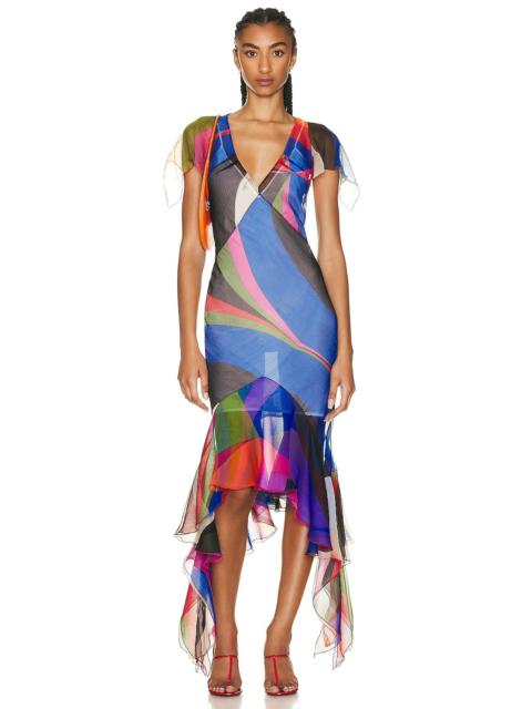 EMILIO PUCCI Printed Silk Dress