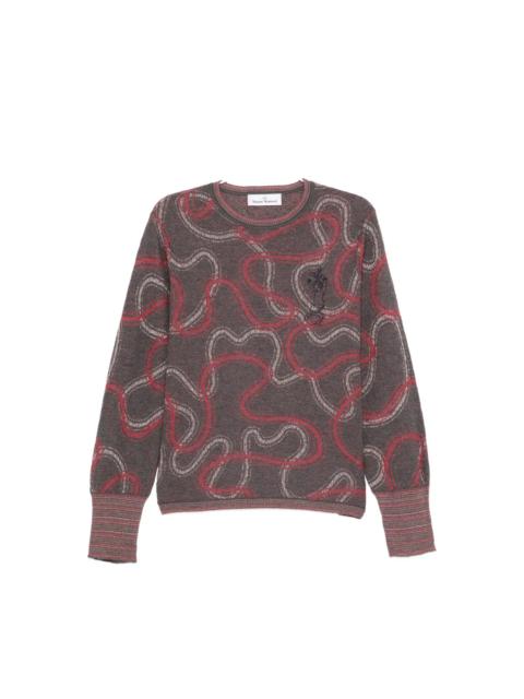 Vivienne Westwood ORB-EMBROIDERED JUMPER