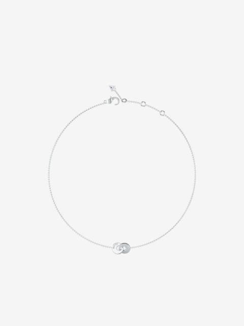 GUESS USA Blooming pavé interlocking-link necklace