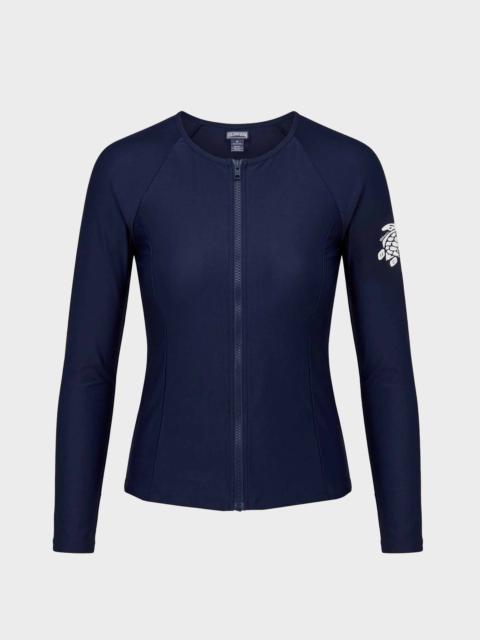 Vilebrequin WOMEN LONG SLEEVE ZIPPER RASHGUARD SOLID