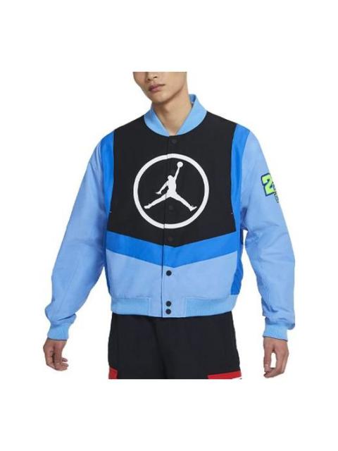 Jordan Air Jordan Sport Dna Logo Contrast Jacket For Men Blue CV2774-412