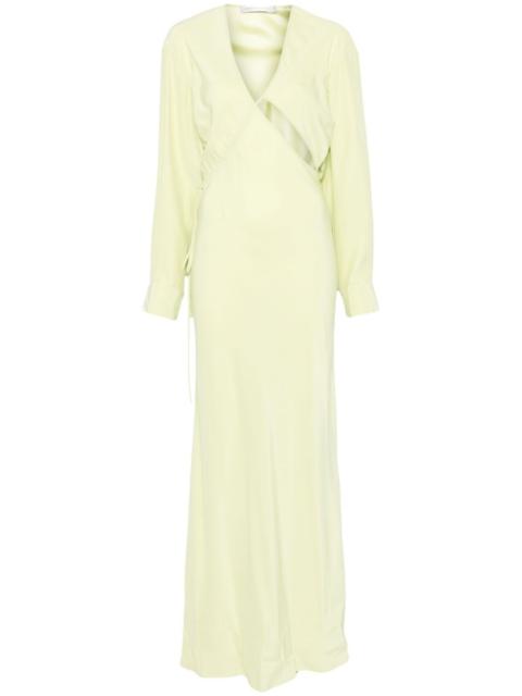 CHRISTOPHER ESBER cross-cut silk maxi dress