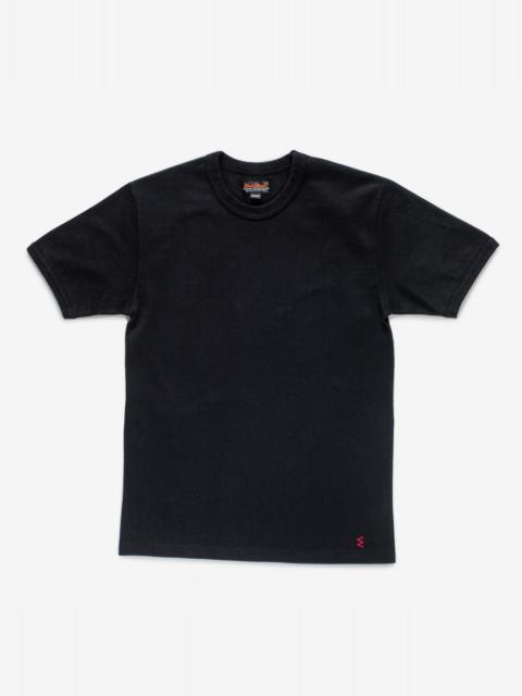 IHT-1600-BLK 11oz Cotton Knit Crew Neck T-Shirt - Black