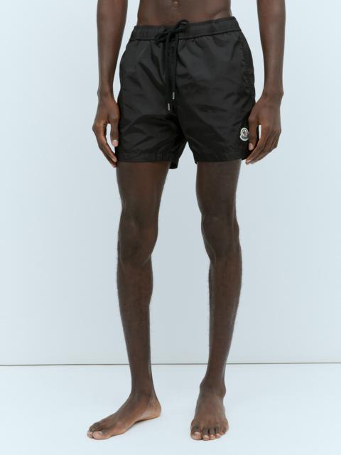 Moncler Logo Patch Swim Shorts