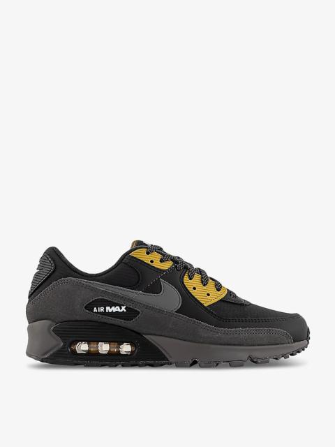 Nike Air Max 90 padded-collar mesh low-top trainers