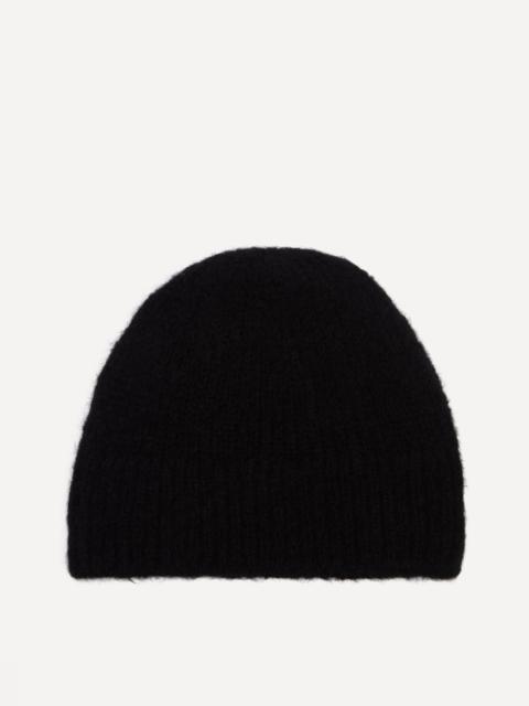 Dries Van Noten Black Alpaca-Merino Wool Beanie