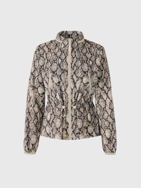 MACKAGE ROXY-PR Lightweight Snake Pattern Rain Jacket