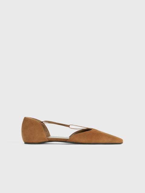 Totême The T-Strap Flat tan