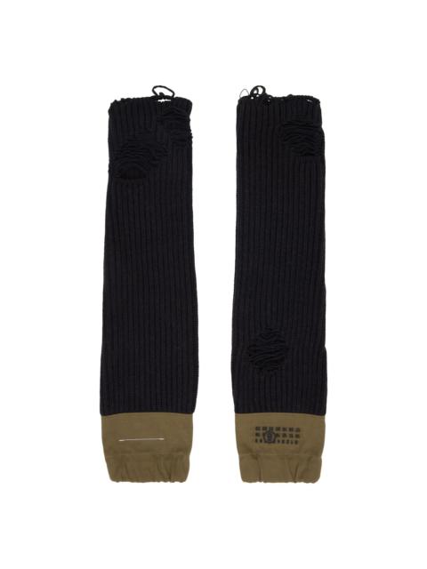 Black Patch Arm Warmers
