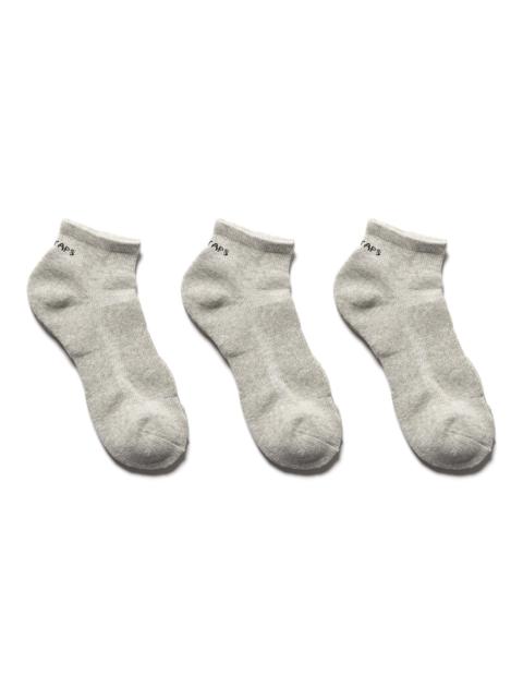 Skivvies 3 Piece Ankle Sox Grey