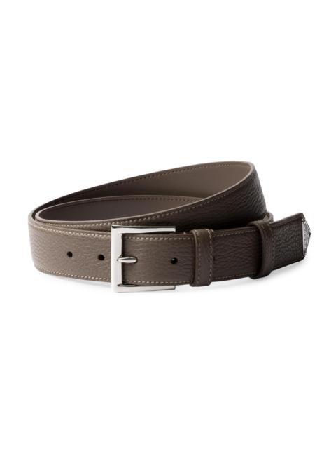 Prada Men's Leather Belt - Grey