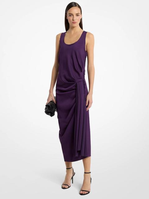 MICHAEL KORS COLLECTION Draped Satin Tank Dress
