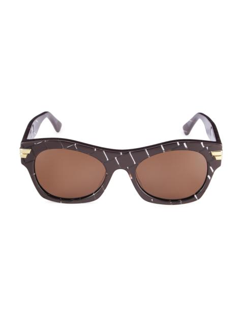 Bottega Veneta Women's Unapologetic 54MM Square Sunglasses - Brown