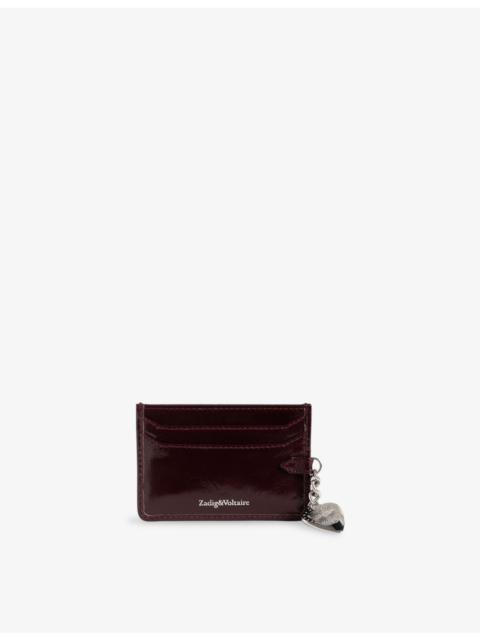 Zadig & Voltaire Sunny Pass Patent-Leather Card Holder