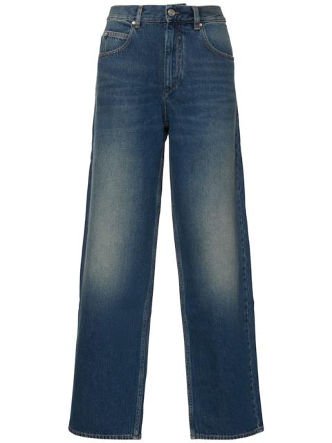 Joanny mid rise denim wide jeans