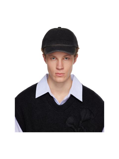 Wooyoungmi Black Dyed Denim Ball Cap