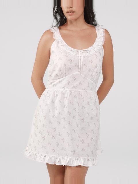 Cou Cou The Jardin Mini Dress: French Blossom Cotton Voile