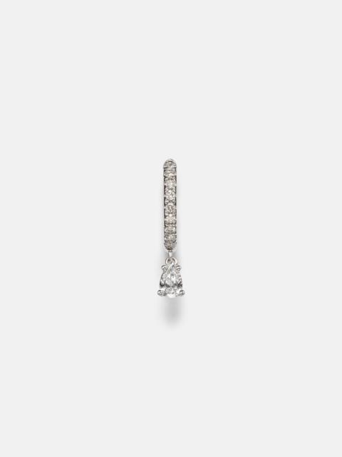 ANITA KO 18kt white gold single earring with diamonds