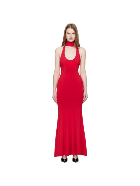 GUIZIO Red Siena Maxi Dress