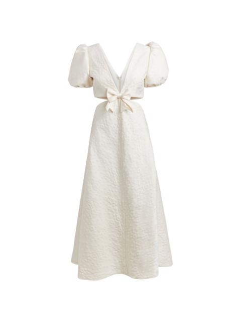 markarian Patti brocade-effect midi dress