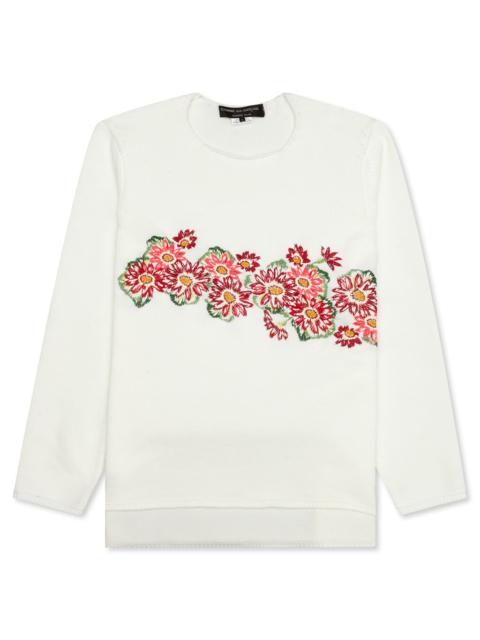 COMME DES GARCONS HOMME PLUS N010 SWEATER - OFF WHITE