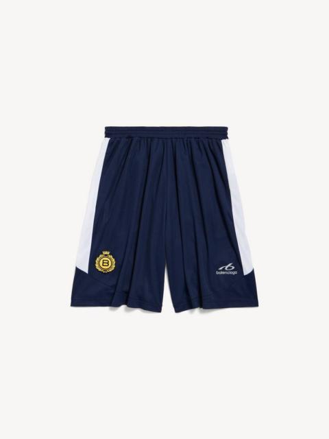 BALENCIAGA Men's Soccer Baggy Shorts in Navy