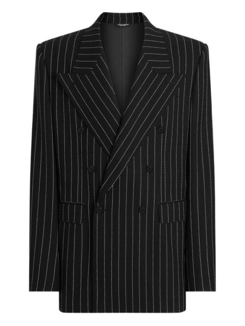 Dolce & Gabbana striped double-breasted blazer