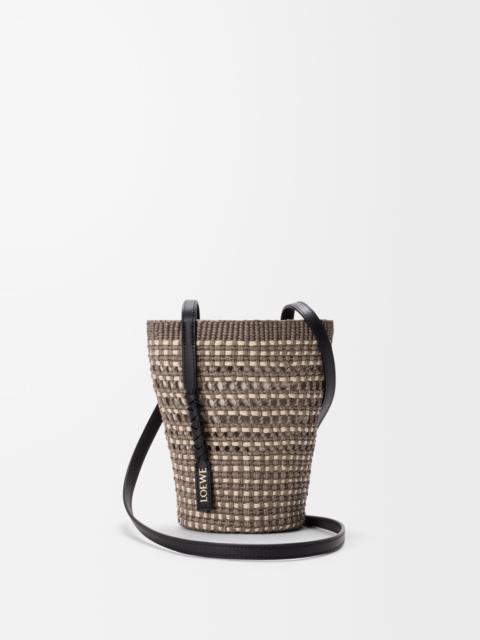 Loewe Braid pocket in iraca palm and calfskin