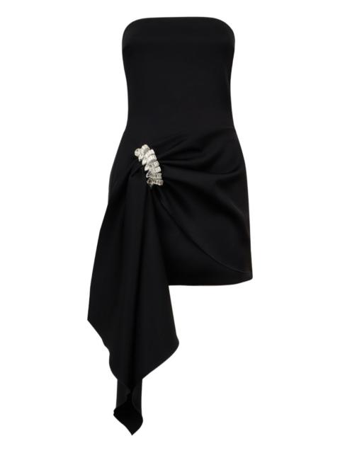 David Koma draped-hem mini dress