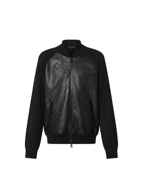 Louis Vuitton Leather And Knitted Wool Blouson