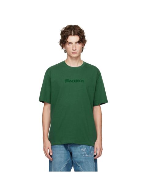 JW Anderson Green Logo Embroidery T-shirt