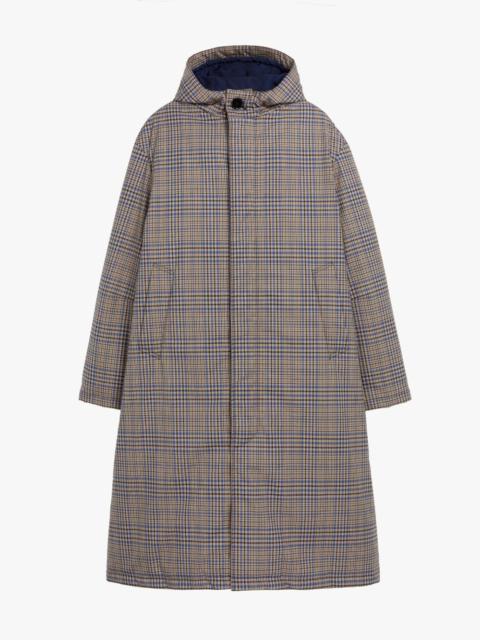 Mackintosh MILAN BLUE CHECK RAIN SYSTEM WOOL HOODED THINDOWN PARKA | PARKA GMF-300