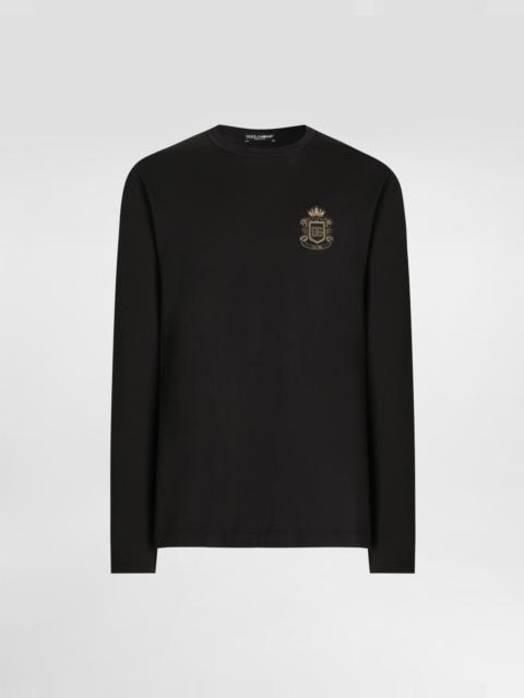 Dolce & Gabbana Cotton t-shirt with heraldic patch
