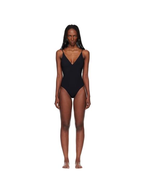Rick Owens Black Temple Deep V Bather Swimsuit