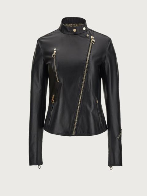 FERRAGAMO NAPPA BIKER JACKET