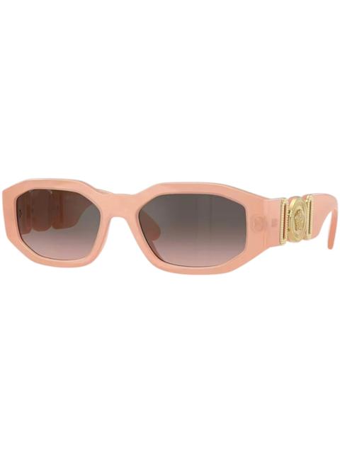 VERSACE Versace Oval Sunglasses GreyPinkSilverSilver Nude Opal (VE4361 539258)