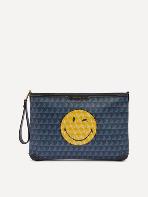 Anya Hindmarch I am a Plastic Bag Wink Pochette