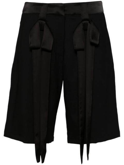 David Koma Bow-embellished Shorts