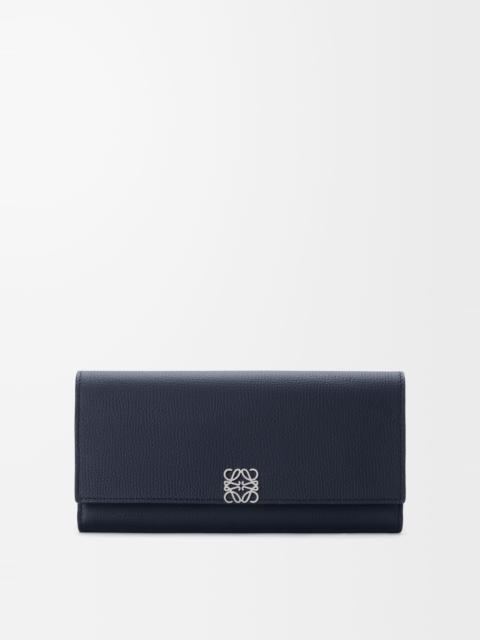 Loewe Anagram continental wallet in pebble grained calfskin