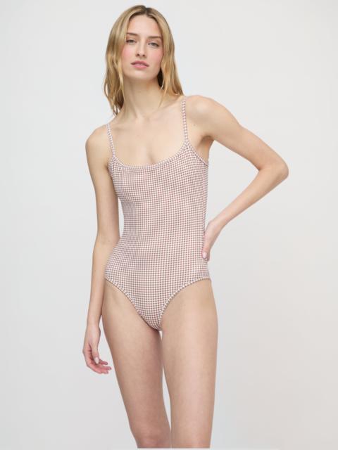 Hill House Home The Emerson One Piece - Cognac Gingham