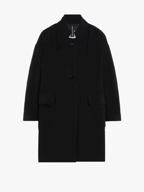 Mackintosh FREDDIE BLACK WOOL & CASHMERE COCOON COAT