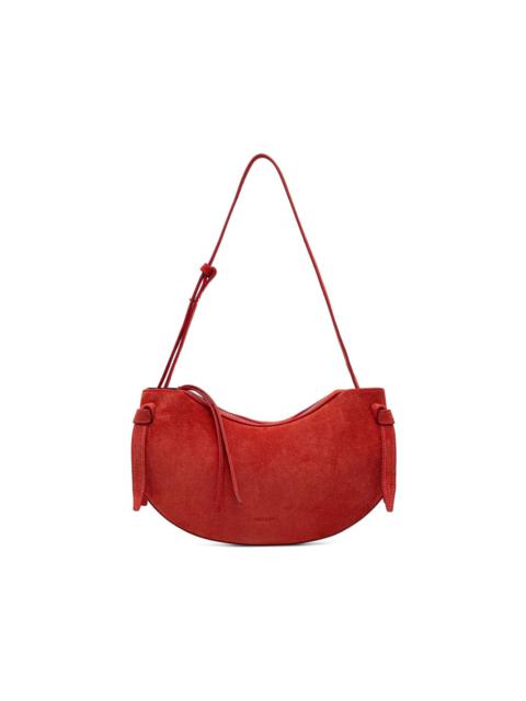 Yuzefi Fortune Cookie suede shoulder bag