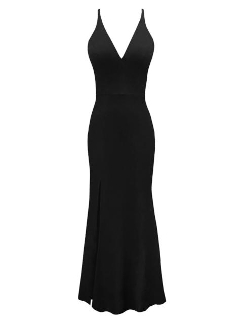 Dress The Population Women's Iris Sleeveless Mermaid Gown - Black