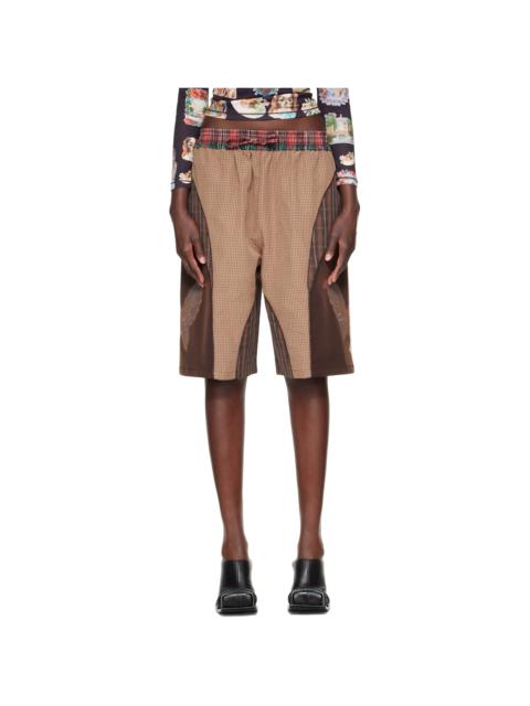 Chopova Lowena Brown Swoon Shorts