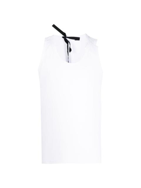 MARINA YEE fold-detail cotton tank top