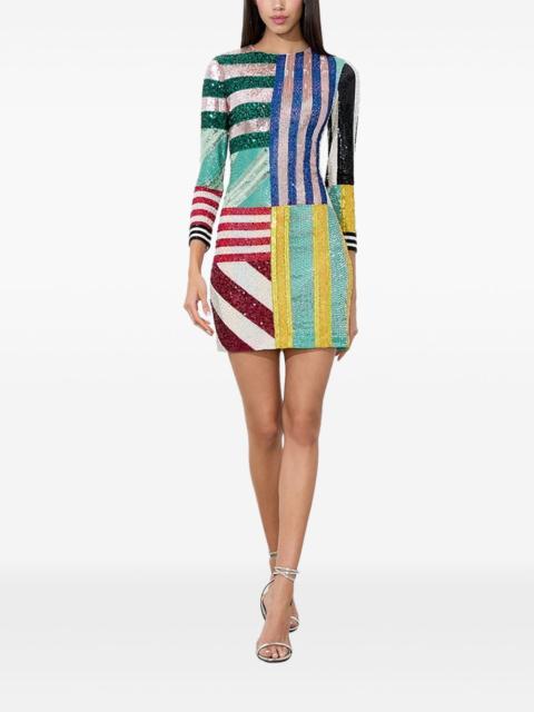 Alice + Olivia sequin stripe mini dress