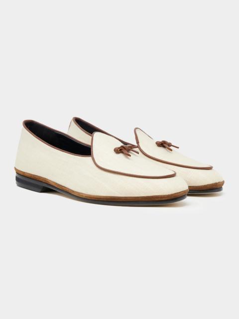 RUBINACCI Todd Snyder x Rubinacci Linen Marphy Loafer