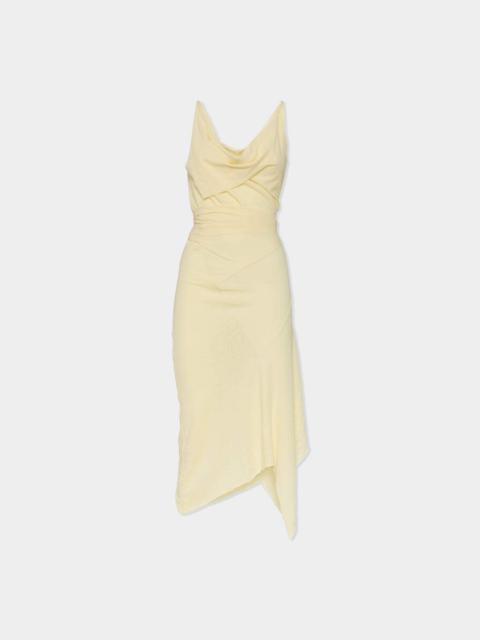 DSQUARED2 ASYMMETRICAL DYED JERSEY DRESS
